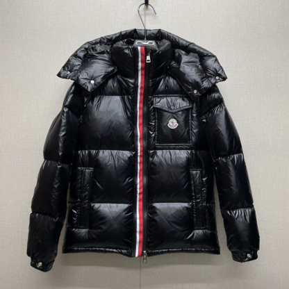 モンクレール「Moncler」 トリカラーテープ マヤ フード付きダウンジャケット