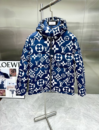 ルイ・ヴィトン「Louis Vuitton」秋冬フード付きダウンジャケット