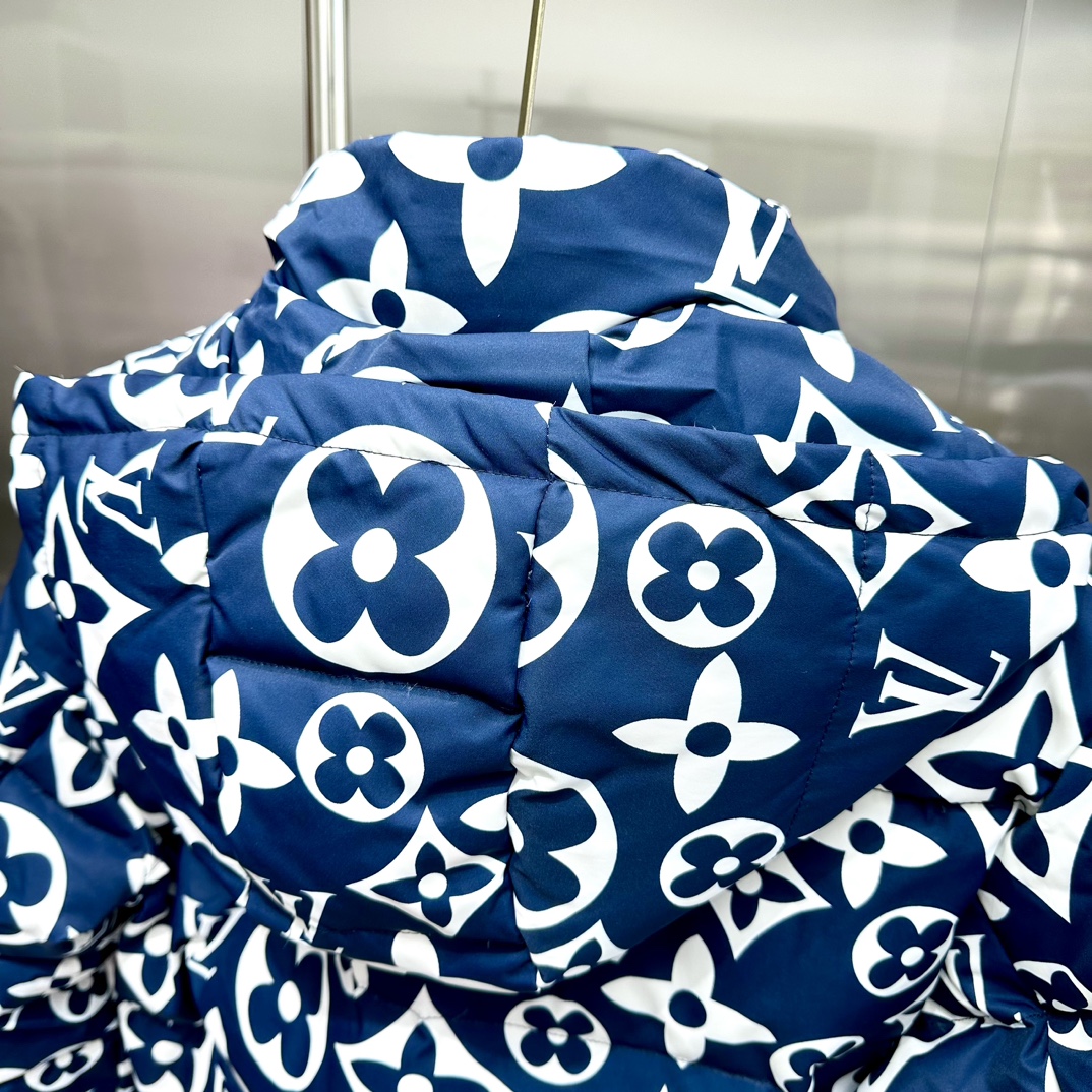 ルイ・ヴィトン「Louis Vuitton」秋冬フード付きダウンジャケット